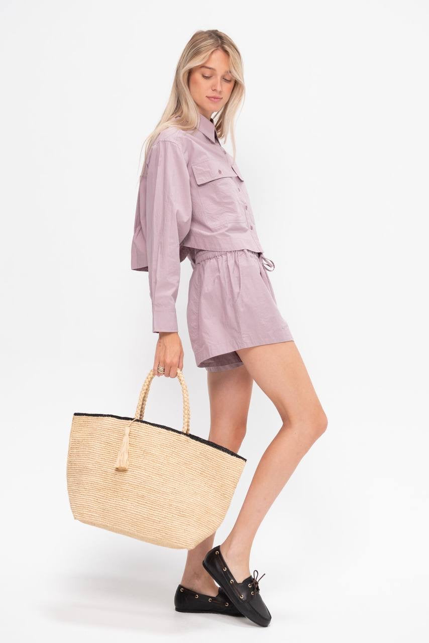 AA Nirvana Cropped Utility Shirt | Trail Shorts | Cotton Set