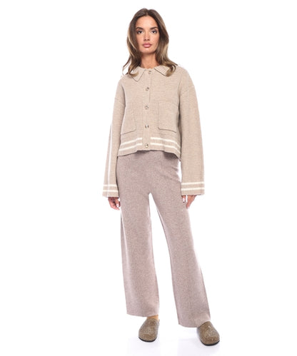 SD Enchanteur Wool Decorative Stitch Cardigan