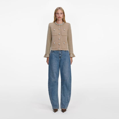 SP Gold Crystal Trim Cardigan
