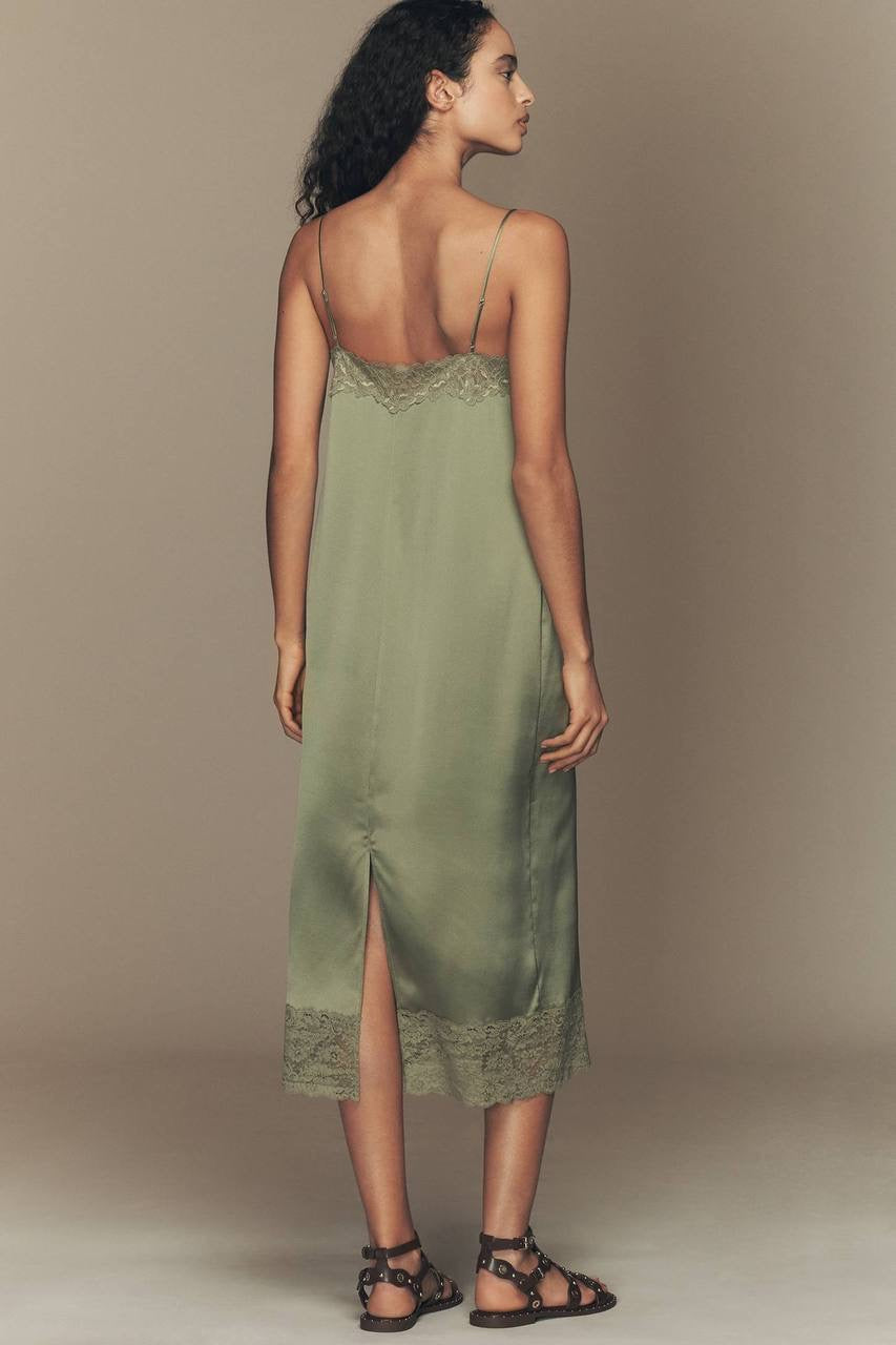 Ref Mackenzie Silk Midi Dress