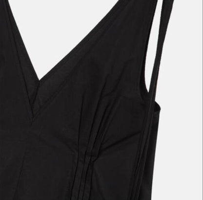 LM Davey V-Neck Cotton-blend Mini Dress