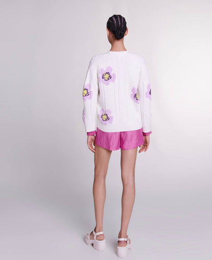 MJ Moflow Floral Knit Cardigan