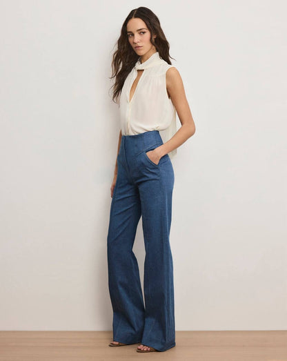 VB Randy Single-Breasted Blazer | Frenkle Pant | Cotton-blend Denim Set