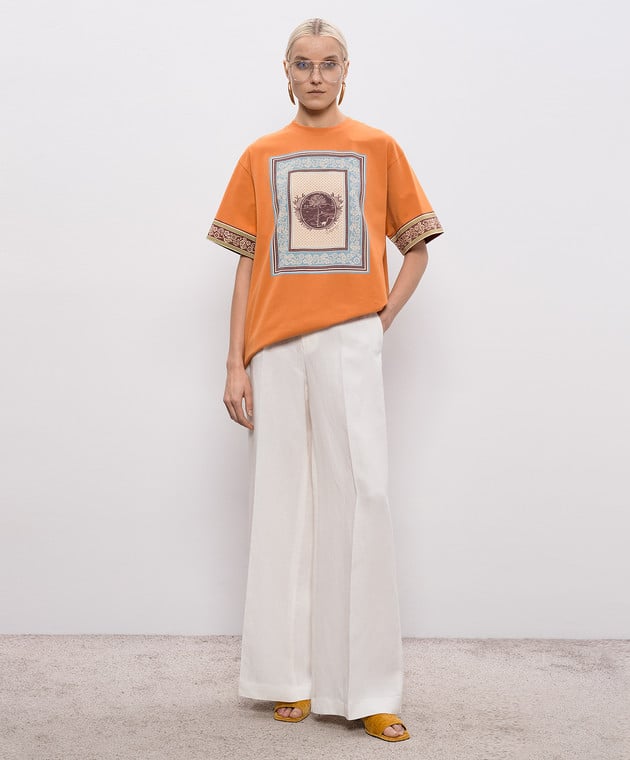 ALM Monkey Dance | Alberta Printed Cotton T-Shirt Tee