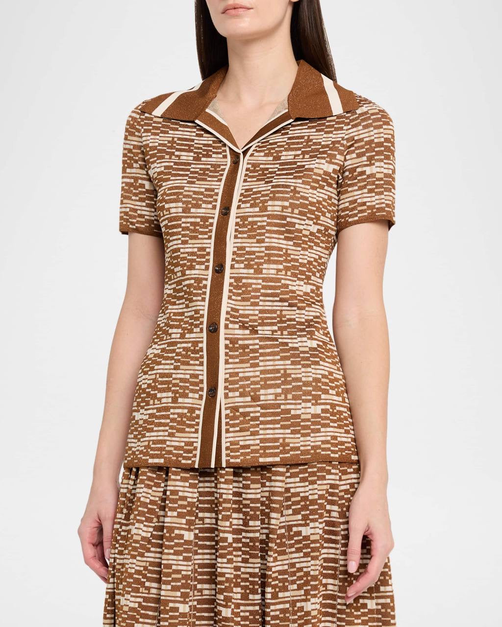 ALM Stefanie Knit Shirt | Midi Skirt | Viscose-blend Set