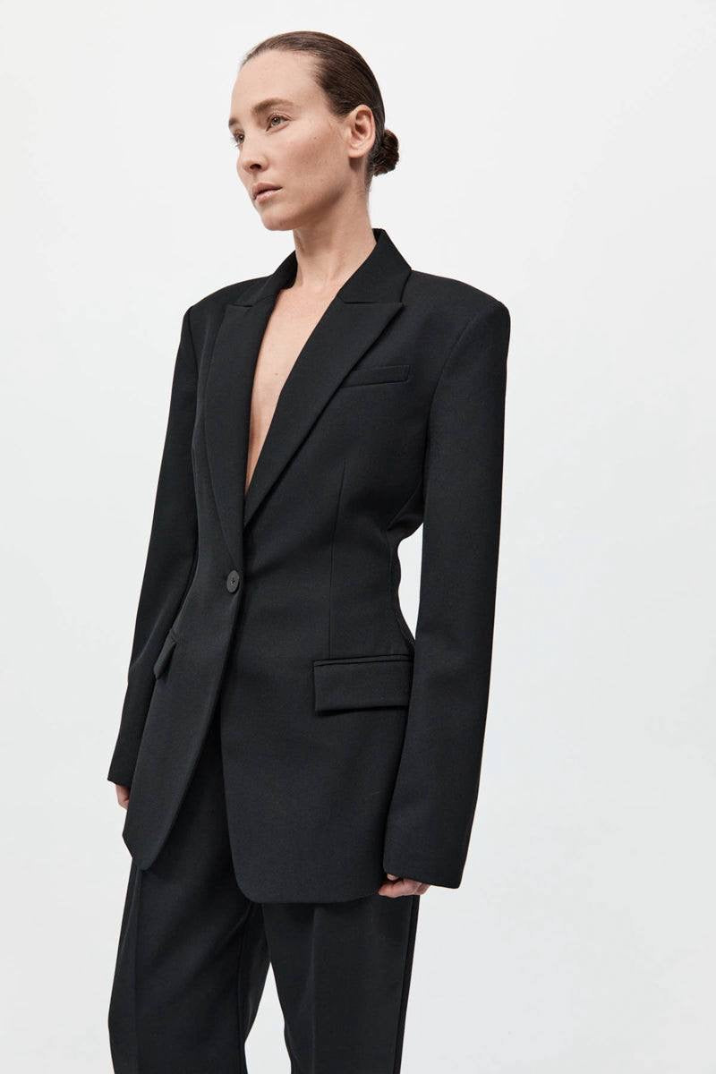SA Contour Wool-blend Blazer