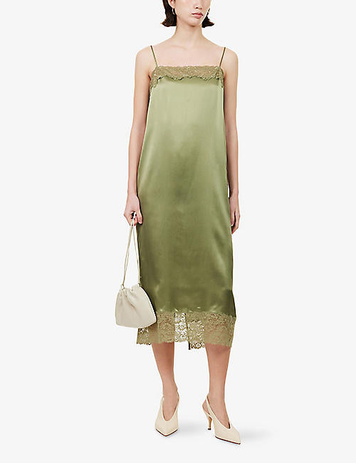Ref Mackenzie Silk Midi Dress