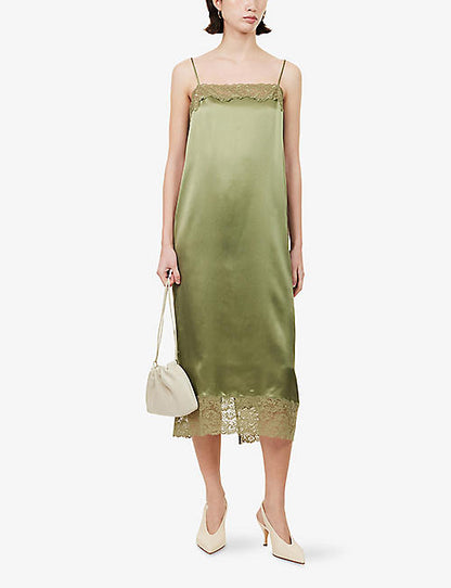Ref Mackenzie Silk Midi Dress