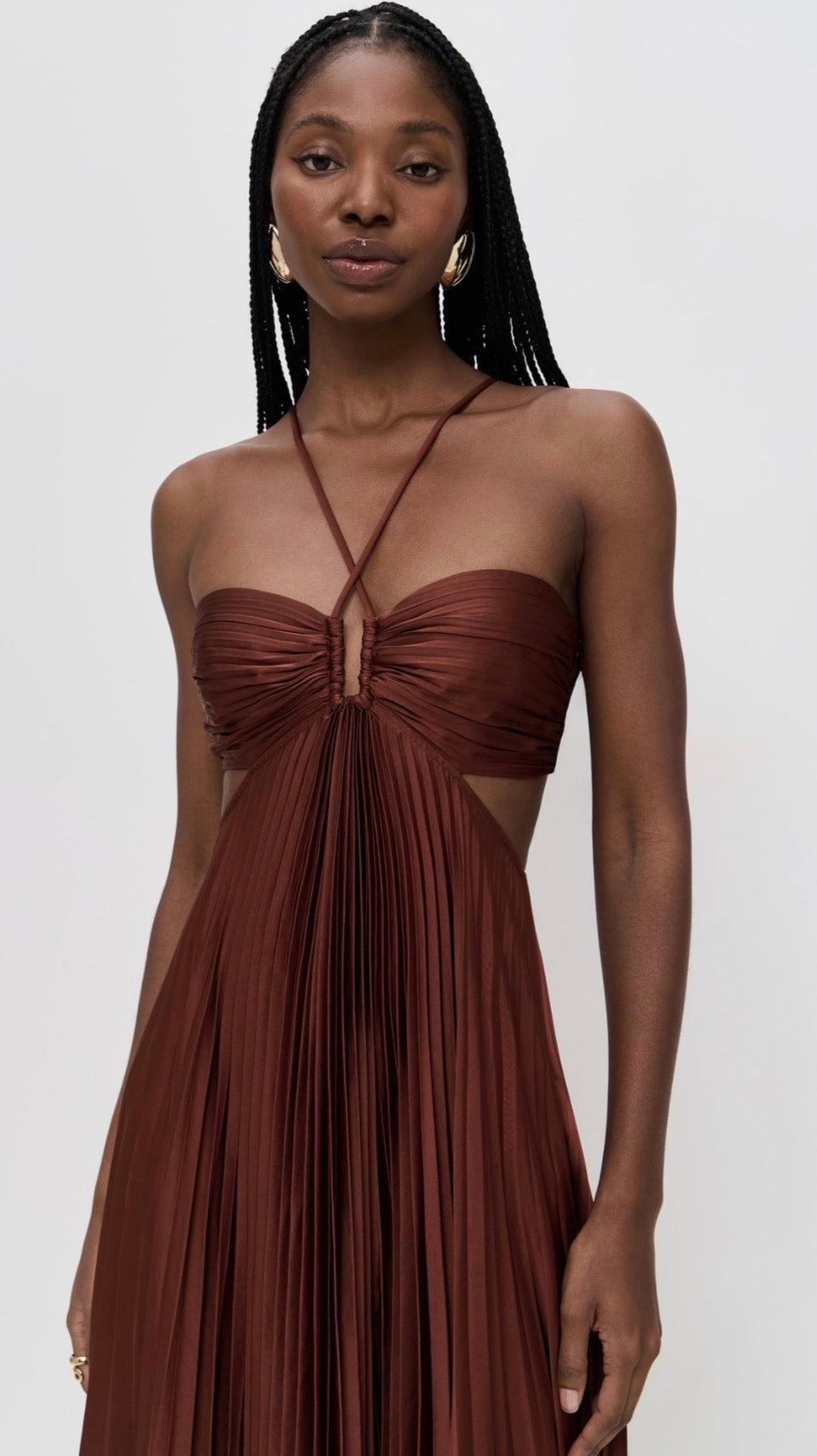 (PART 2/2) 8 Colors! ALC Moira Satin Pleated Maxi Dress