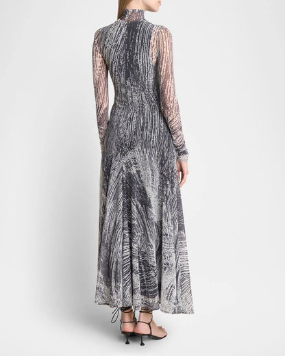 PS Gemma Long Sleeve Jersey High Neck Maxi Dress