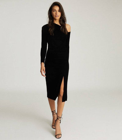 RS Bella Velvet | Lissy Knitted Bodycon Midi Dress