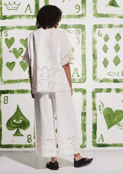 ALM Pegasus Linen Embroidered Shirt | Pants