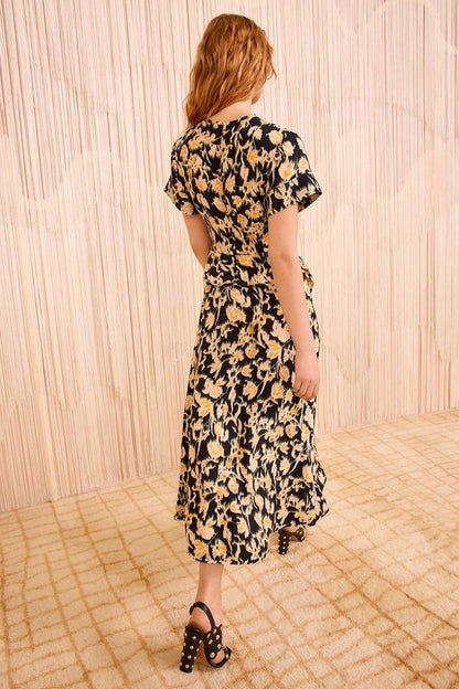 UJ Nadya Viscose Short Sleeve Midi Dress