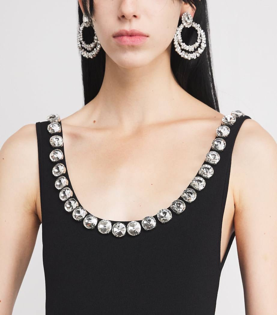 SD Neyla Embellished Knit Dress in Viscose Blend