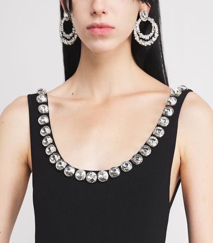 SD Neyla Embellished Knit Dress in Viscose Blend