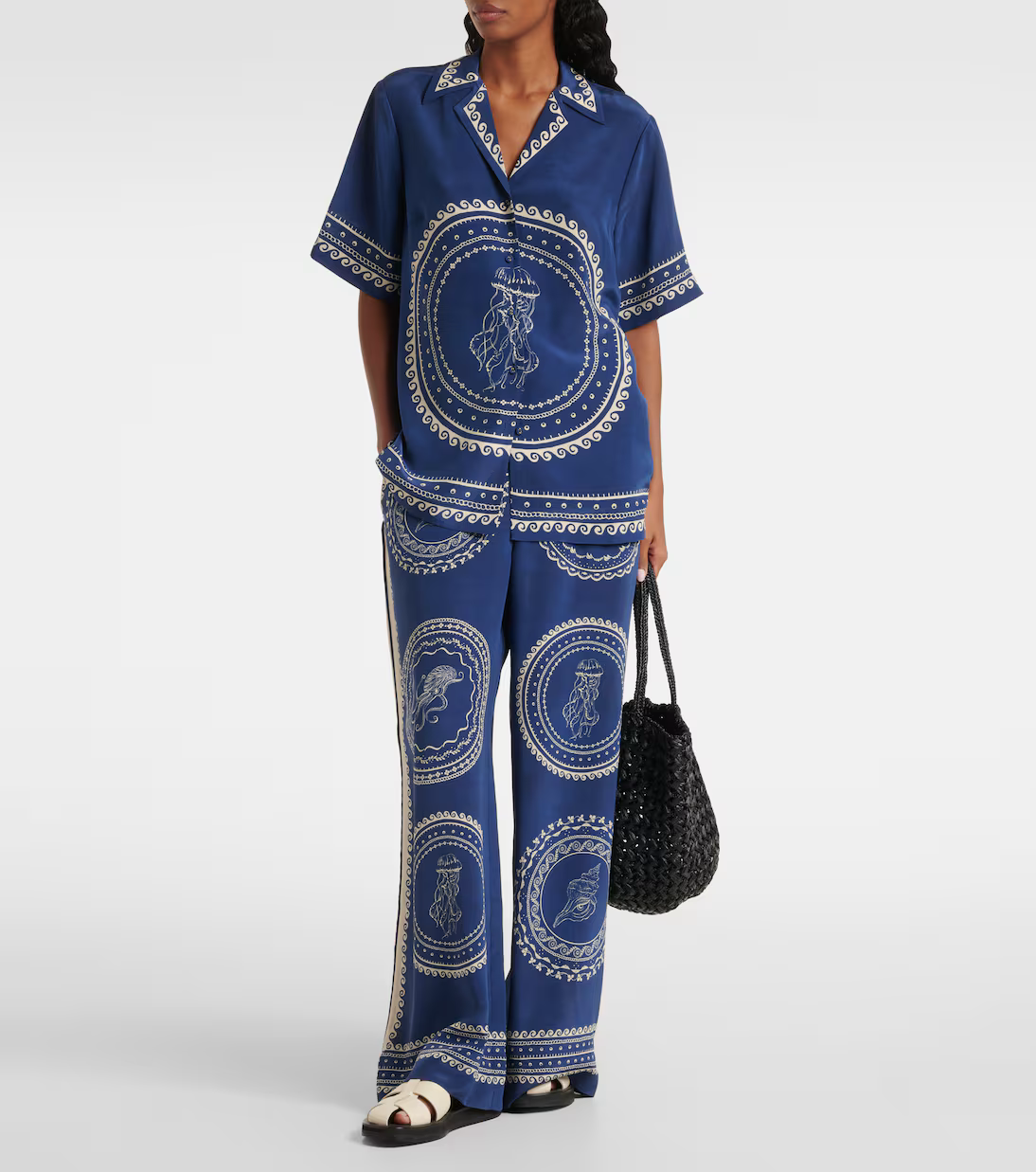 ALM Oceane Silk Shirt | Pants | Set