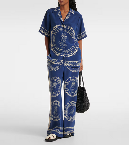 ALM Oceane Silk Shirt | Pants | Set