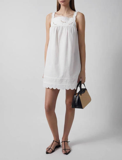 TG Kirsten Babydoll Cotton Shift Mini Dress
