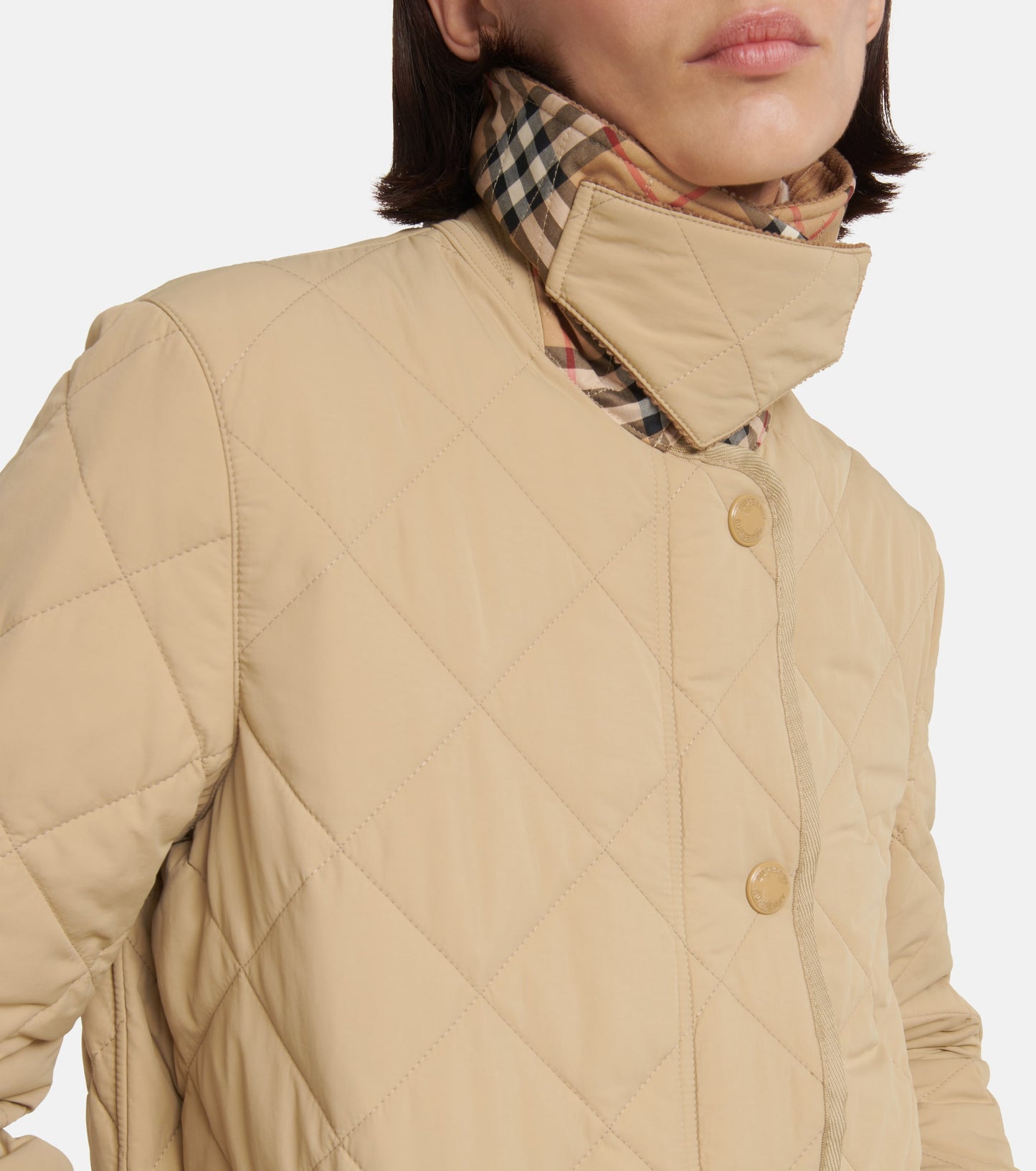 BBR Corduroy Collar Quilted Shell Jacket