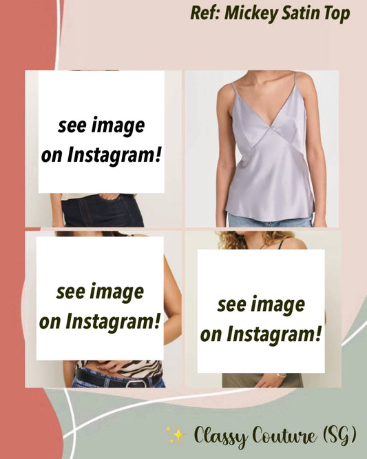 Ref Mickey Satin Cami Top