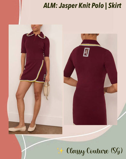 ALM Jasper Knit Polo | Skirt