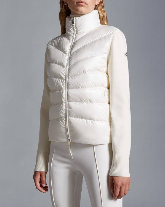 MC Quilted Puffer Jacket with Knit Sleeves