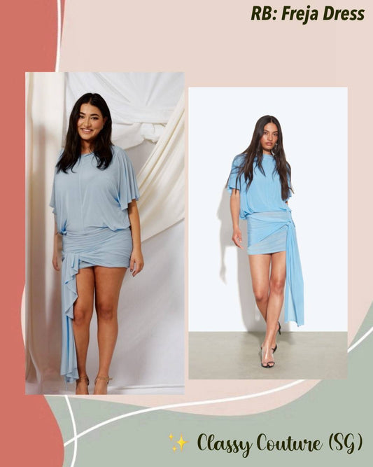 RB Freja Blue Mini Dress