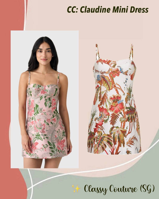 CC Claudine Bustier Linen Mini Dress