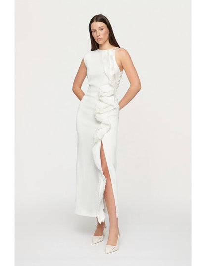 CLE Elijah Fringe Midi Maxi Dress