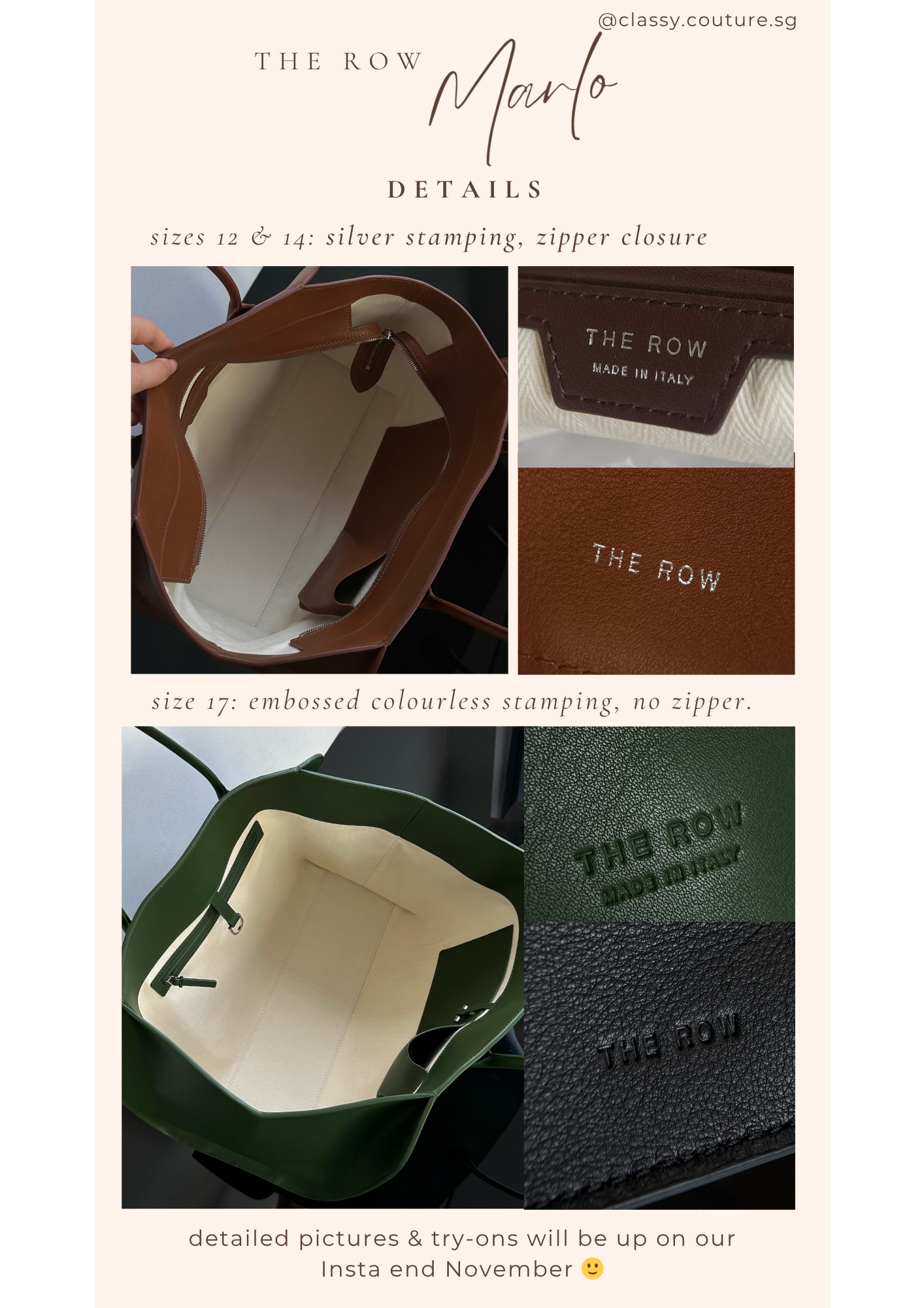 TR Marlo 12/14/17 Bag in Polished Saddle Calfskin Leather