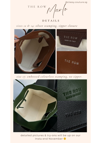 TR Marlo 12/14/17 Bag in Polished Saddle Calfskin Leather