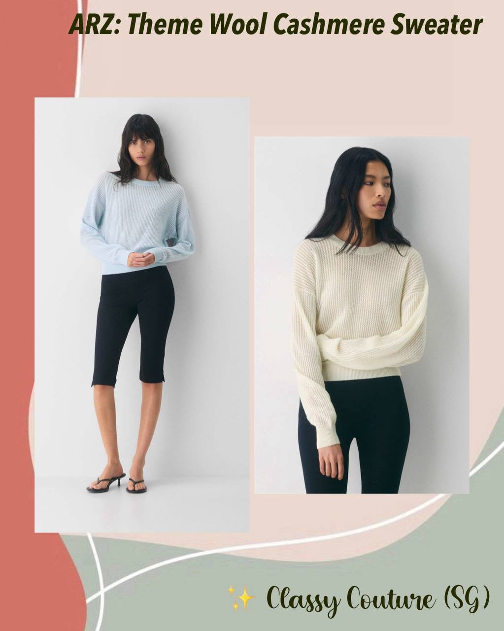 ARZ Theme Wool Cashmere Sweater