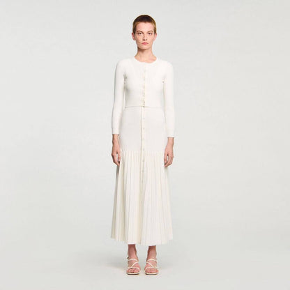 SD Bella Midi Dress | Bello Cropped Rib Knit Cardigan | Viscose-Blend Set