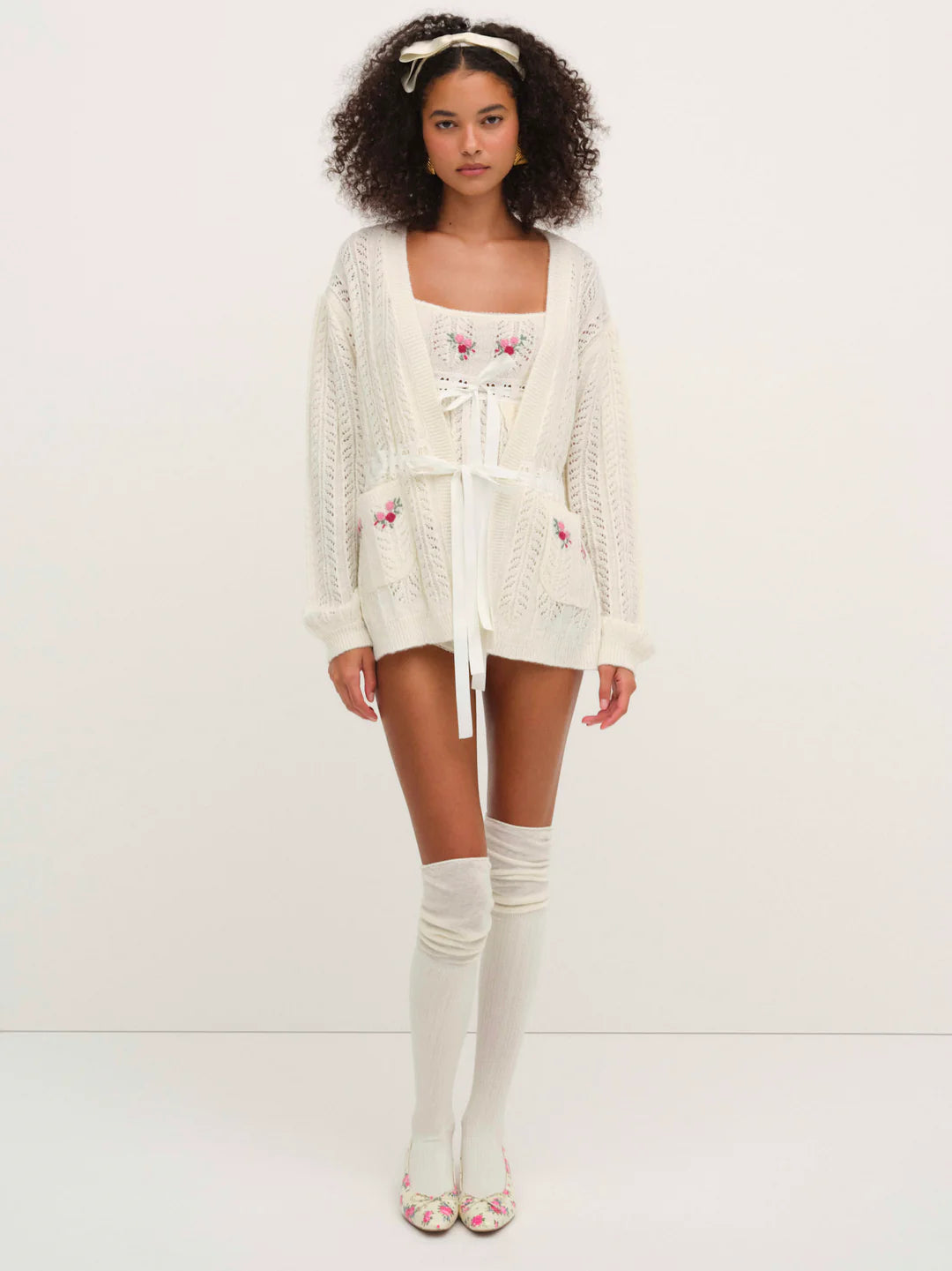 FLL Nathalie Knit Cardigan | Cami Top | Set