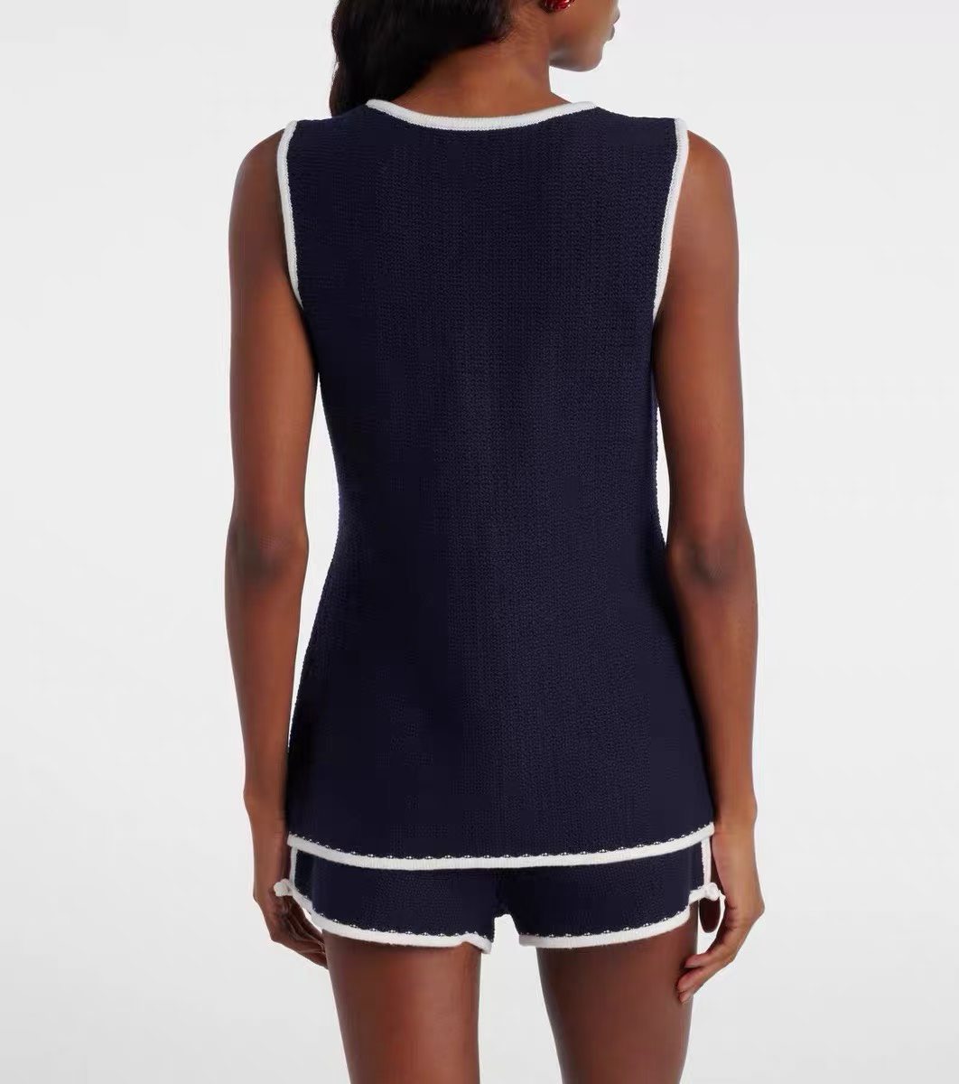 PSE Lou Tunic Sleeveless Vest Top | Shorts | Viscose-blend Set