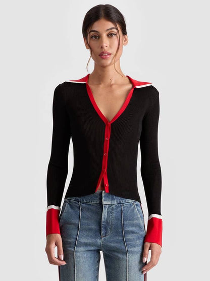 AO Nealie Colorblocked Cardigan