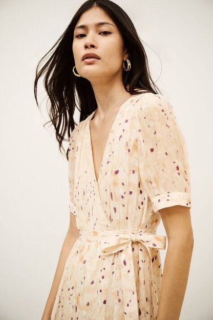 BA Kris Viscose Wrap Maxi Dress