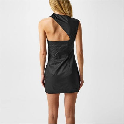 SA Asymmetric Tuck Mini Dress