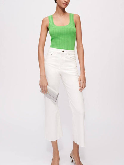 MJ Rib Knit Tank Top | Cardigan