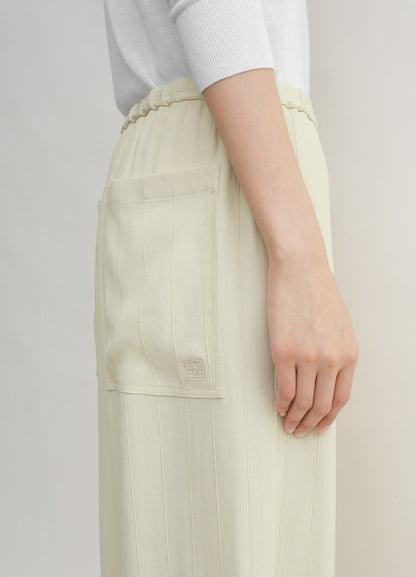 Tot Woven Stripe Top | Pants | Viscose-Linen Set