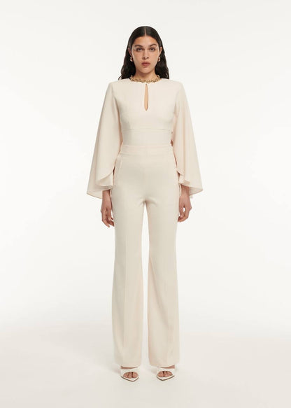 RM Long Sleeve Satin Crepe Top