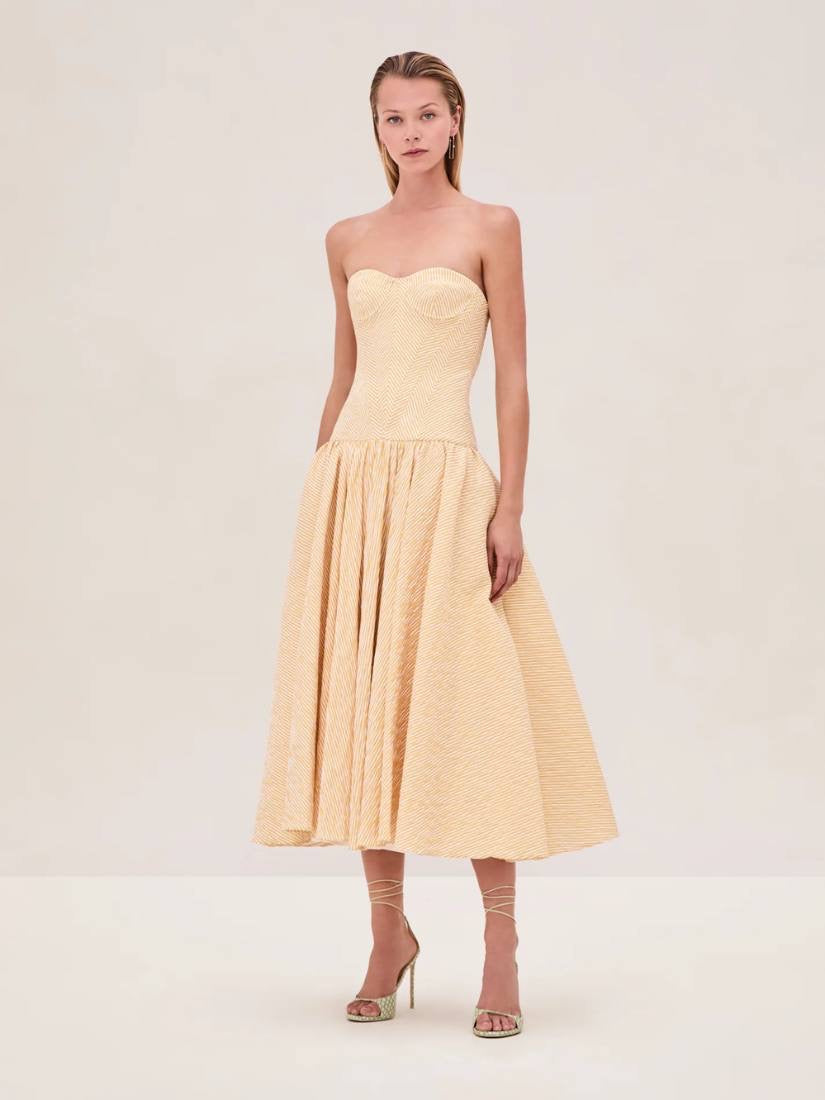 ALX Summers Ramie Midi Dress