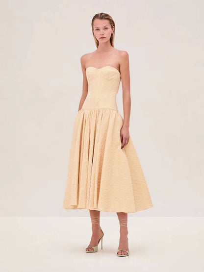 ALX Summers Ramie Midi Dress