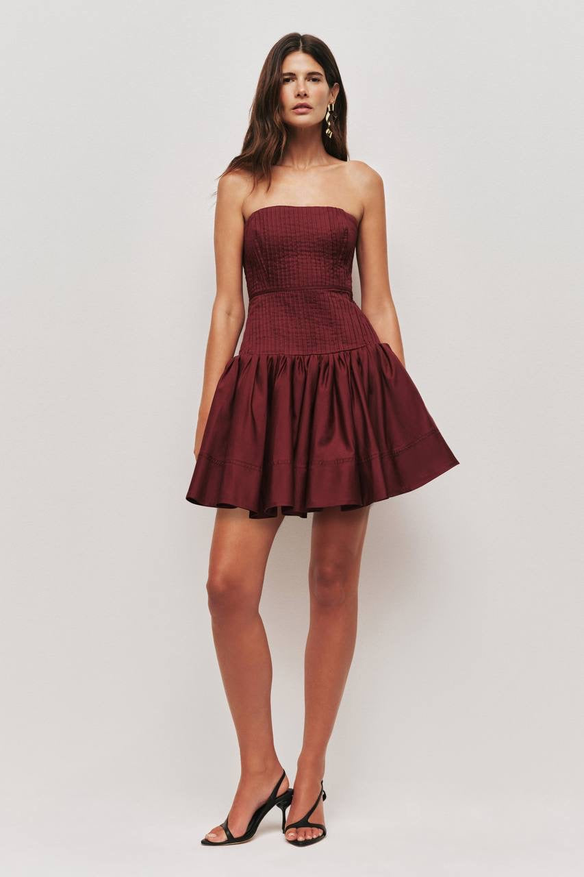 4 Colors! AJ Vacation Strapless Cotton Mini Dress