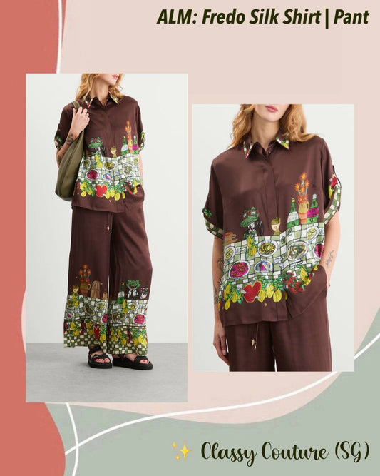 ALM Fredo Silk Shirt | Pants | Set