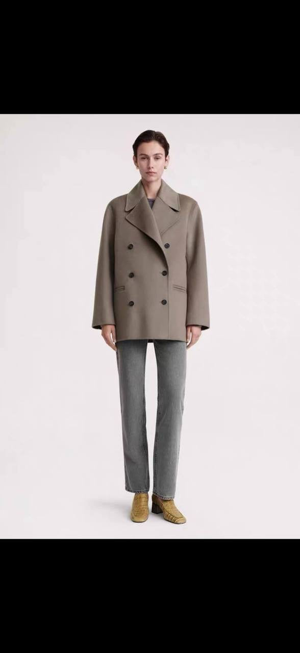 TOT Double-Breasted Wool Coat