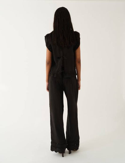 TG Darling Scalloped-Edge Side-Tie Trousers