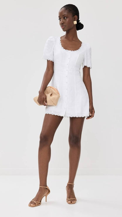Ref Anabella Linen Mini Dress