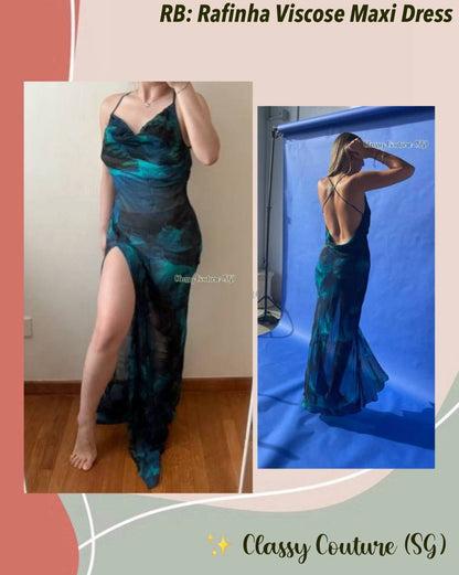 RB Rafinha Sheer Viscose Maxi Dress