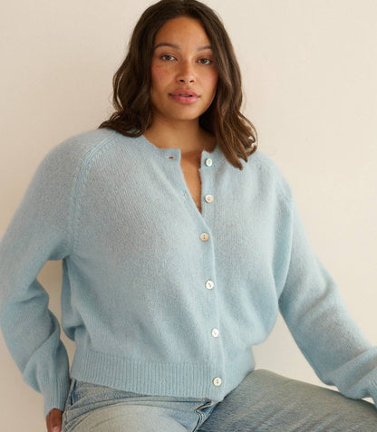 5 Colors! DN Petra Alpaca-Wool Blend Long Sleeved Cardigan